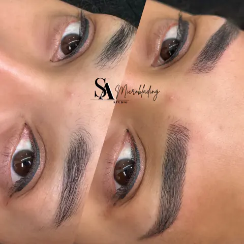 Resultado de cejas con microblading